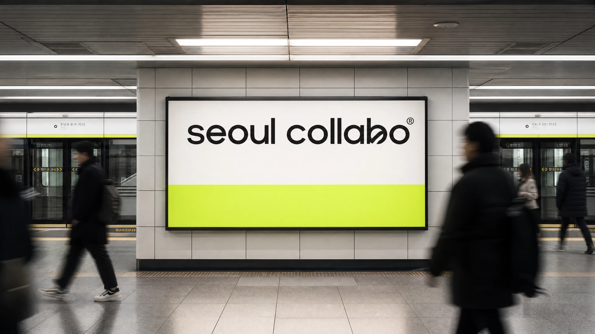 서울 지하철 광고 적용 제안용 목업