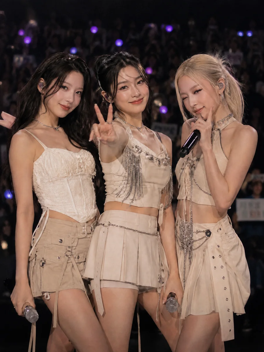 GIRL GROUP K-POP 공연 실사 콘텐츠